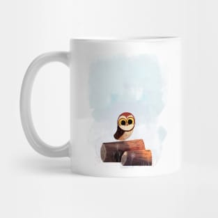 Owl on a Log Mug